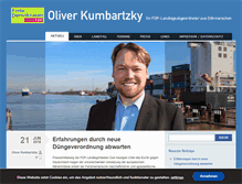 Tablet Screenshot of kumbartzky.de